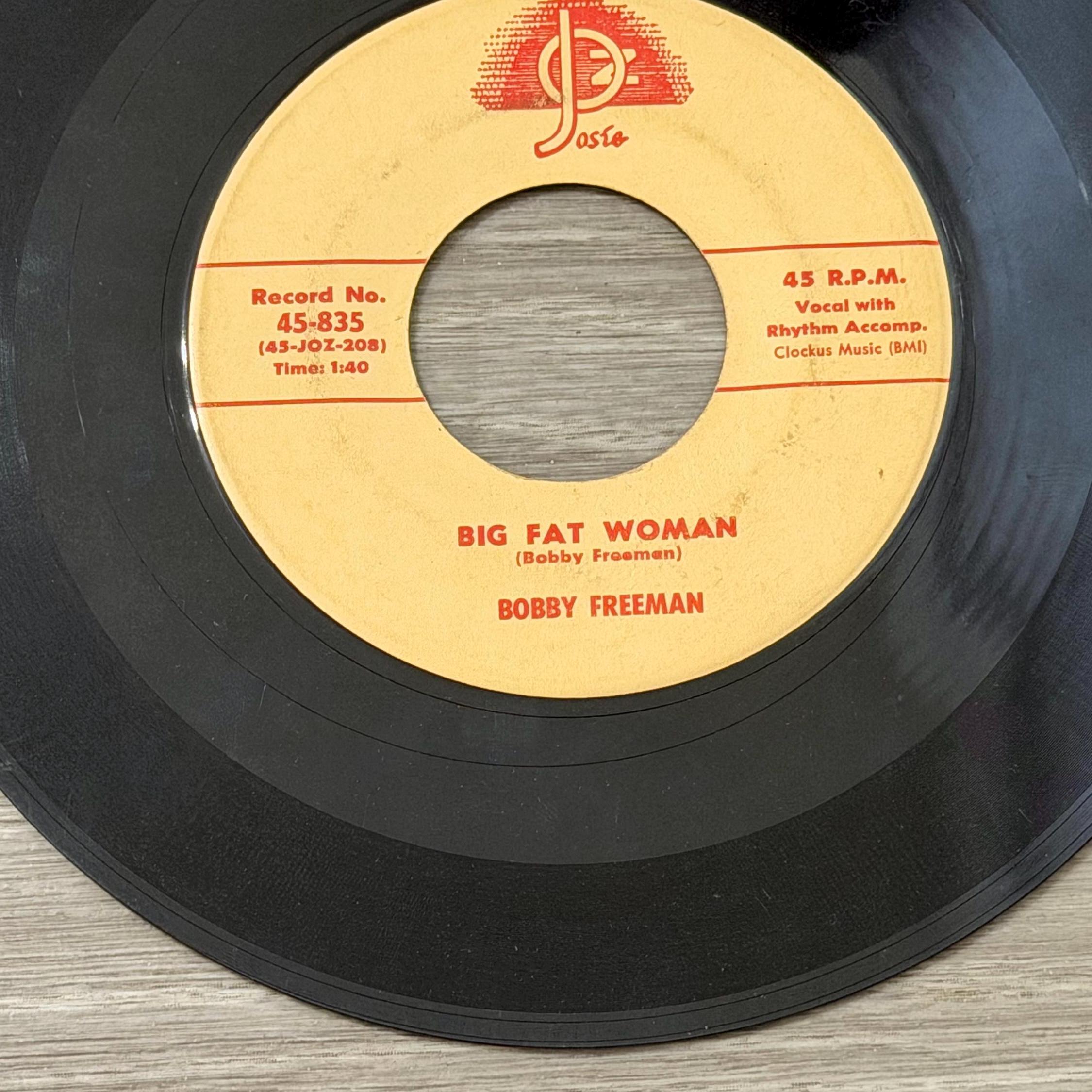 Bobby Freeman Do You Want to Dance 45 Vinyl Single Josie Records R&B Rock Roll