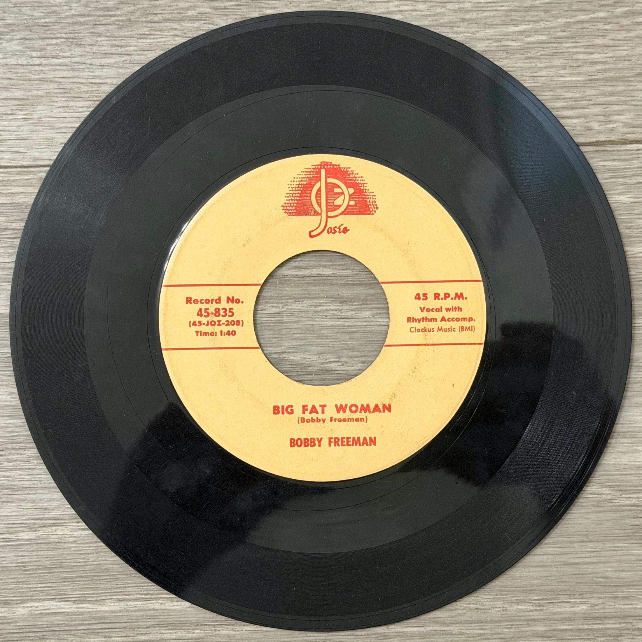 Bobby Freeman Do You Want to Dance 45 Vinyl Single Josie Records R&B Rock Roll