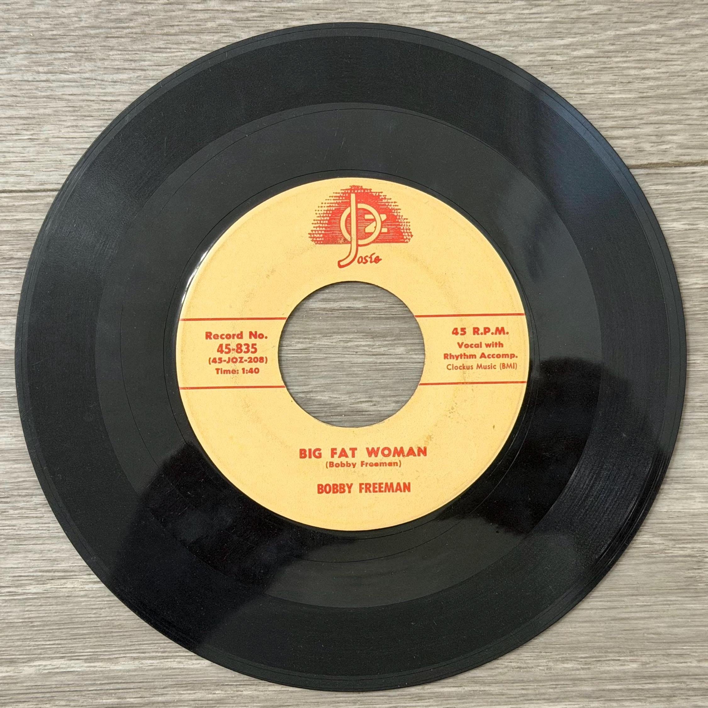 Bobby Freeman Do You Want to Dance 45 Vinyl Single Josie Records R&B Rock Roll