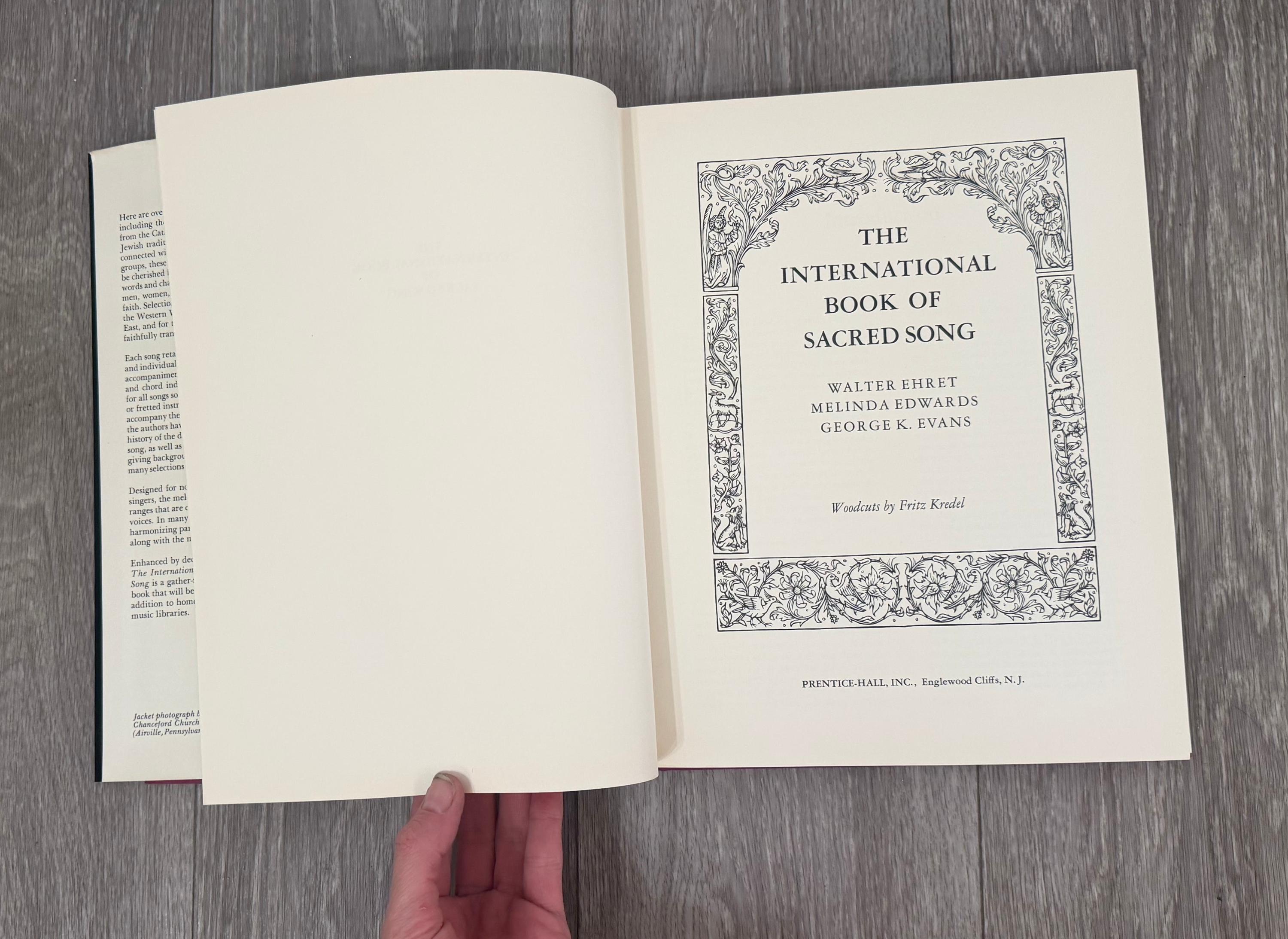 Vintage Sheet Music  International Book of Sacred Song