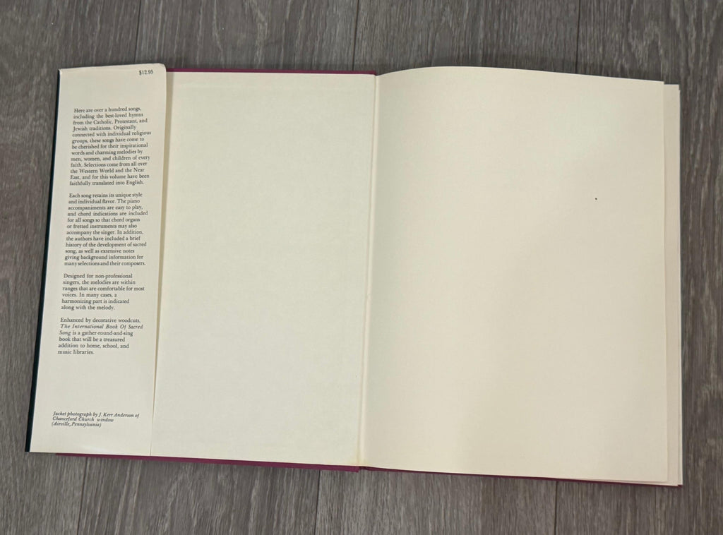 Vintage Sheet Music  International Book of Sacred Song