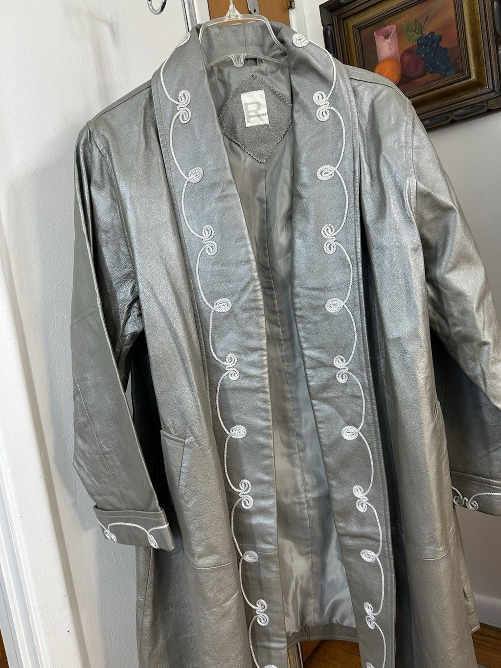 Vintage ROAMAN'S Women's Coat 100% Leather Coat