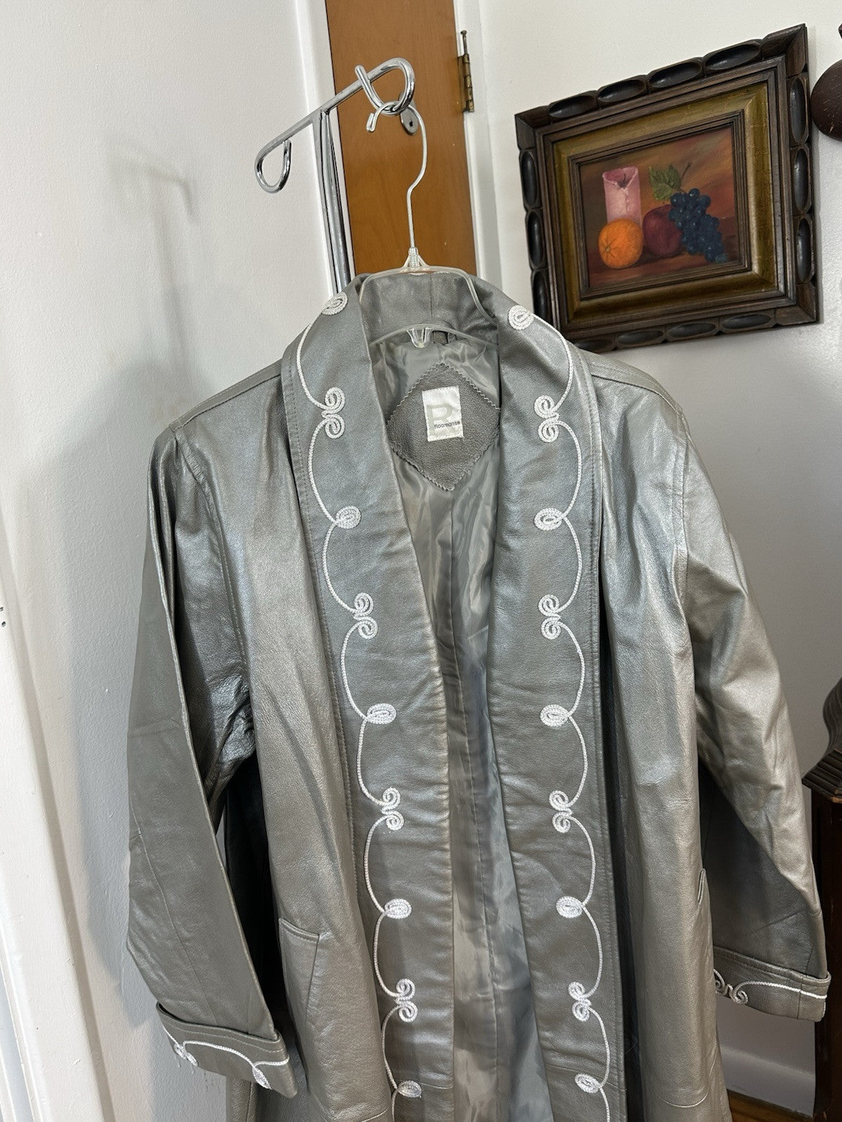 Vintage ROAMAN'S Women's Coat 100% Leather Coat
