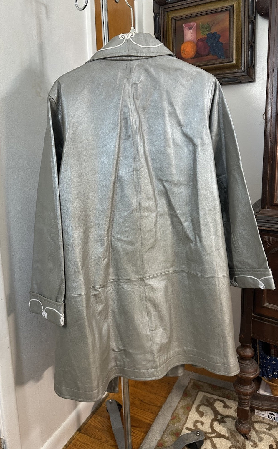 Vintage ROAMAN'S Women's Coat 100% Leather Coat