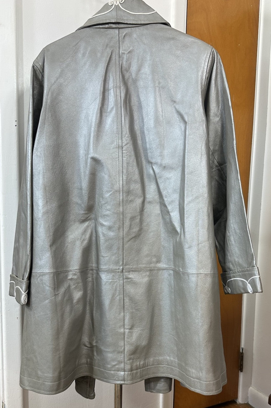 Vintage ROAMAN'S Women's Coat 100% Leather Coat