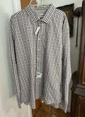 Joseph Abboud Classic Fit Long Sleeve Button Down Shirt Plaid 3XLT With Tags