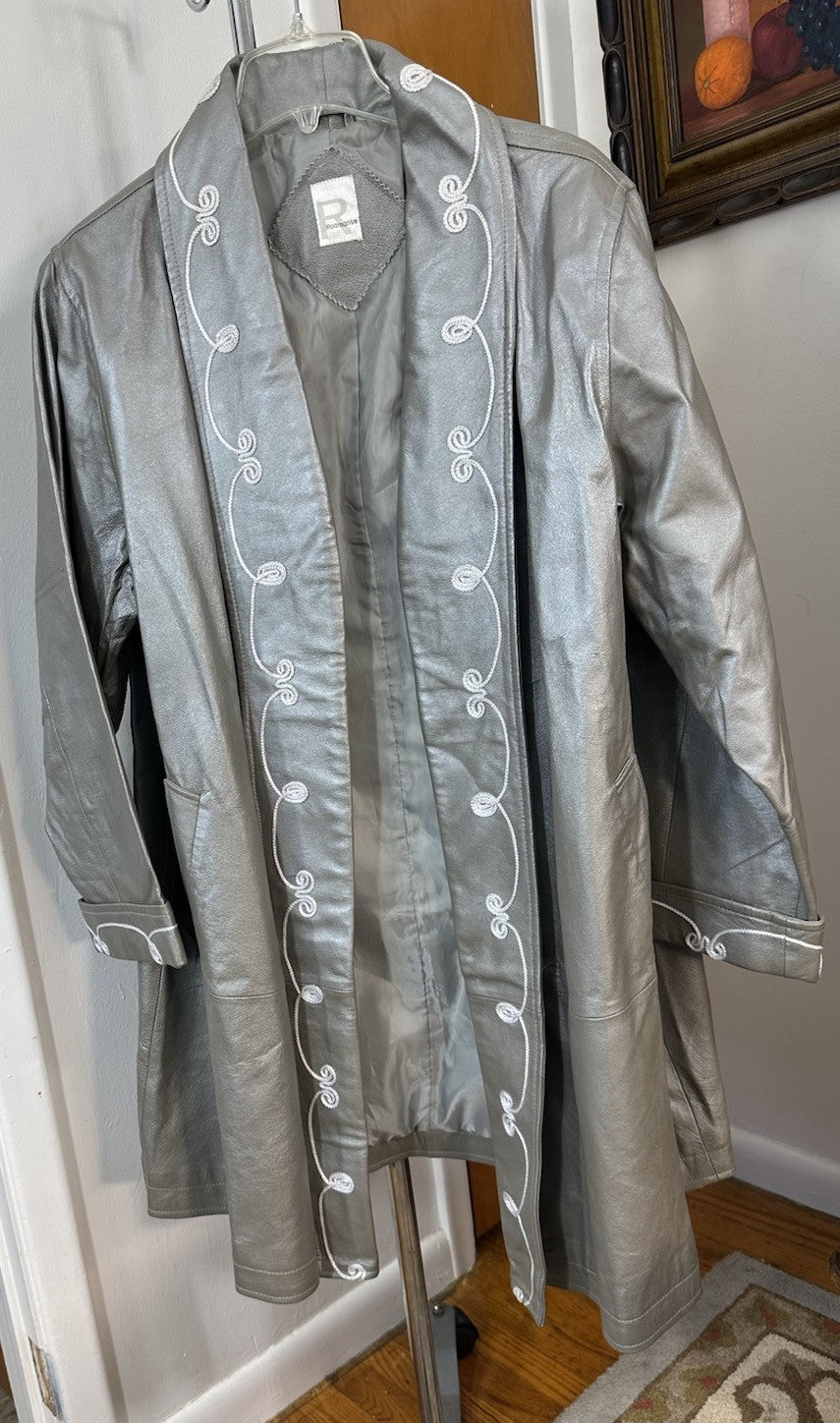 Vintage ROAMAN'S Women's Coat 100% Leather Coat