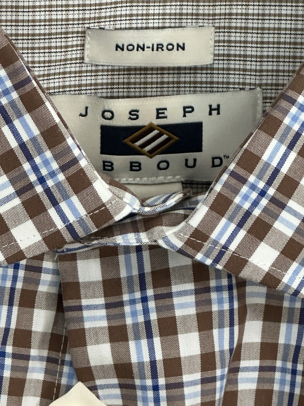 Joseph Abboud Classic Fit Long Sleeve Button Down Shirt Plaid 3XLT With Tags