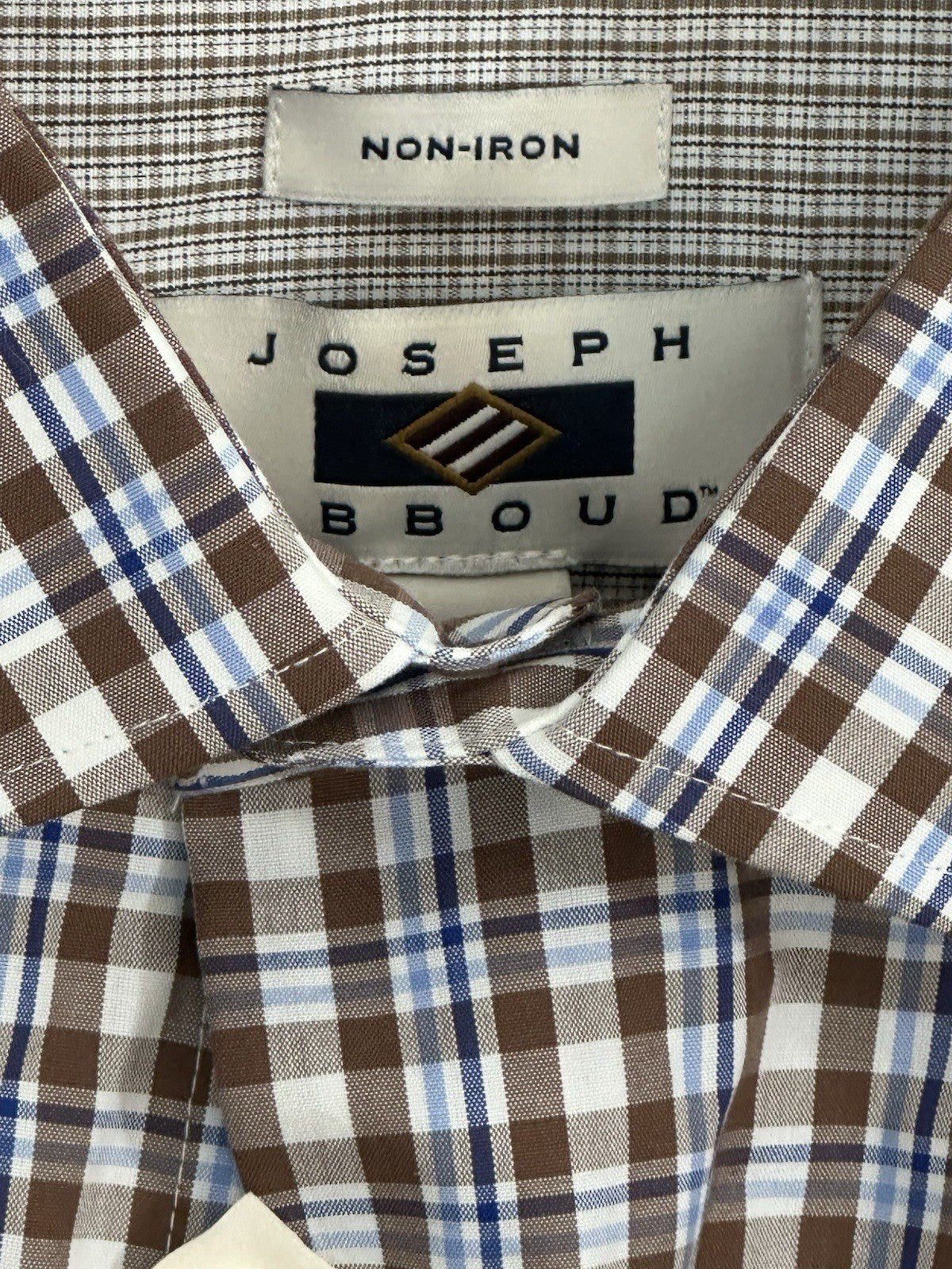 Joseph Abboud Classic Fit Long Sleeve Button Down Shirt Plaid 3XLT With Tags