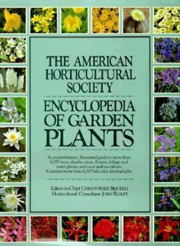 American Horticultural Society Encyclopedia 1989 Hardcover Dust Jacket Vintage